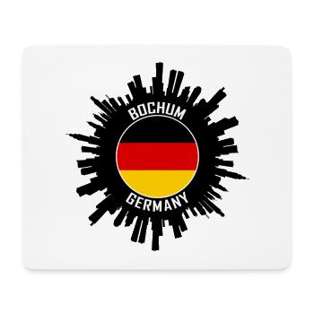 Bochum Skyline Allemagne Flag Souvenir de voyage - Tapis de souris (format paysage) - blanc - Devant
