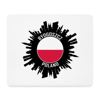 Bydgoszcz Skyline Poland Flag Travel Souvenir - Mouse Pad (horizontal) - white - Front