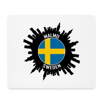 Malmö Skyline Schweden Flagge Reise Souvenir - Mousepad (Querformat) - Weiß - Vorne