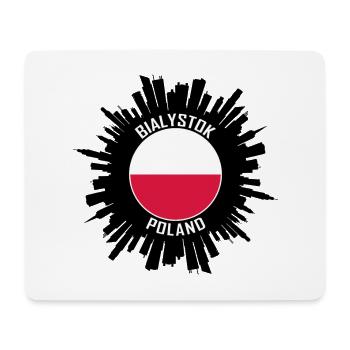 Bialystok Skyline Poland Flag Travel Souvenir - Mouse Pad (horizontal) - white - Front