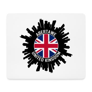 Abertawe Skyline UK Flagge Reise-Souvenir - Mousepad (Querformat) - Weiß - Vorne