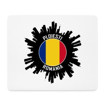 Ploiesti Skyline Roumanie Flag Souvenir de voyage - Tapis de souris (format paysage) - blanc - Devant