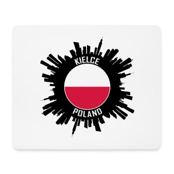 Kielce Skyline Poland Flag Travel Souvenir - Mouse Pad (horizontal) - white - Front