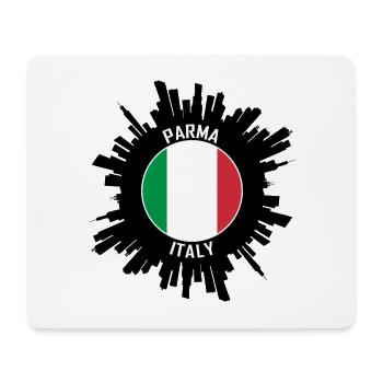Parma Skyline Italien Flagge Reise Souvenir - Mousepad (Querformat) - Weiß - Vorne