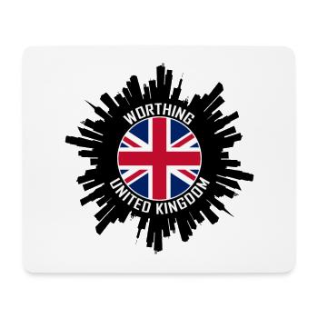 Worthing Skyline Uk Flag Travel Souvenir - Mouse Pad (horizontal) - white - Front