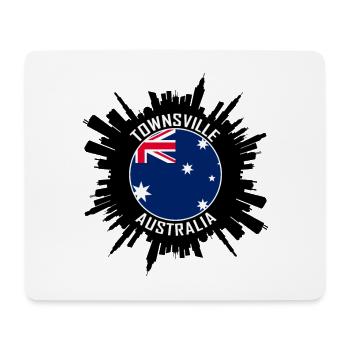 Townsville Skyline Australien Flagge Reise-Souvenir - Mousepad (Querformat) - Weiß - Vorne