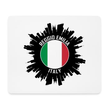 Reggio Emilia Skyline Italy Flag Travel Souvenir - Mouse Pad (horizontal) - white - Front