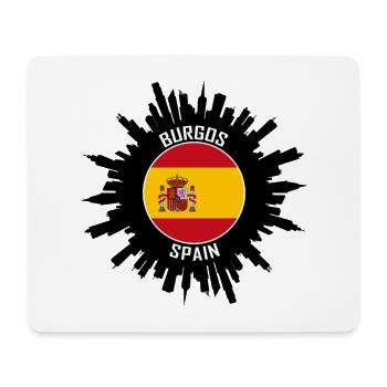 Burgos Skyline Spanien Flagge Reise-Souvenir - Mousepad (Querformat) - Weiß - Vorne