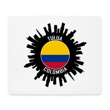 Tulua Skyline Colombie Flag Souvenir de voyage - Tapis de souris (format paysage) - blanc - Devant