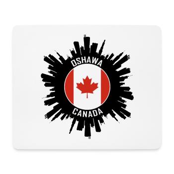 Souvenir de voyage du drapeau Skyline d’Oshawa Canada - Tapis de souris (format paysage) - blanc - Devant