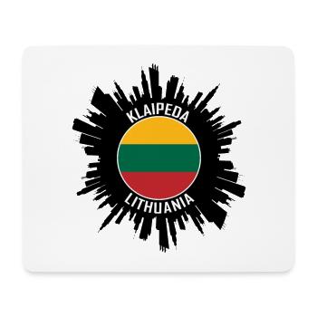 Klaipeda Skyline Litauen Flagge Reise Souvenir - Mousepad (Querformat) - Weiß - Vorne