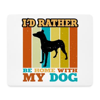Andalusian Hound Dog Lover Silhouette Retro Sunset - Mouse Pad (horizontal) - white - Front