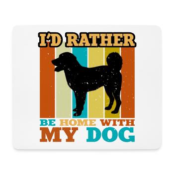 Appenzeller Sennenhund Dog Silhouette Retro Sunset - Tapis de souris (format paysage) - blanc - Devant