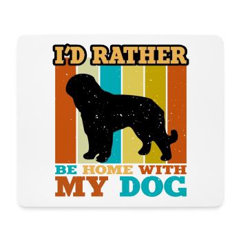 Barbet Dog Lover Silhouette Vintage Sunset - Mouse Pad (horizontal) - white - Front