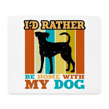 Austrian Pinscher Hund Love Silhouette Retro Sunset - Mousepad (Querformat) - Weiß - Vorne