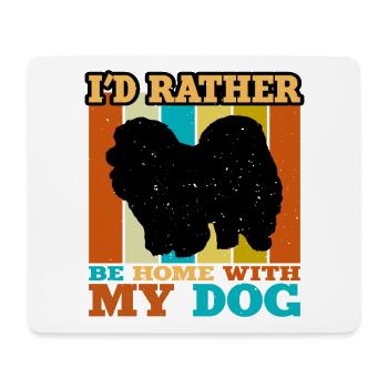 Chow Chow Dog Lover Silhouette Vintage Sunset - Mouse Pad (horizontal) - white - Front