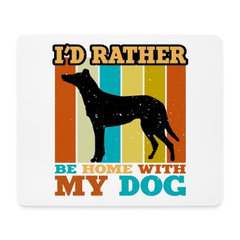 Collie Smooth Dog Lover Silhouette Vintage Sunset - Mousepad (Querformat) - Weiß - Vorne