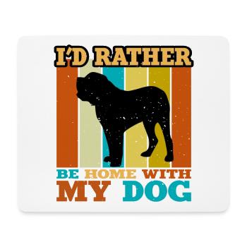 Fila Brasileiro Dog Love Silhouette Vintage Sunset - Mousepad (Querformat) - Weiß - Vorne
