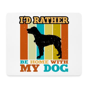 Épagneul Français Dog Lover Silhouette Vintage Sunset - Tapis de souris (format paysage) - blanc - Devant