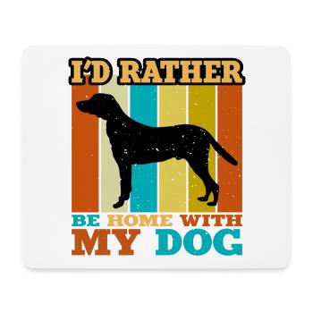 Hamiltonstovare Dog Love Silhouette Vintage Sunset - Mousepad (Querformat) - Weiß - Vorne