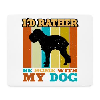 Griffon Bruxellois Hund Silhouette Retro Sunset - Mousepad (Querformat) - Weiß - Vorne