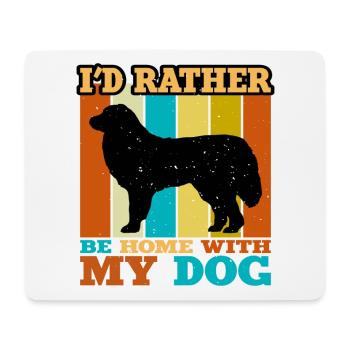 Great Pyrénées Dog Lover Silhouette Vintage Sunset - Tapis de souris (format paysage) - blanc - Devant