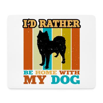 Husky Dog Silhouette Vintage Sunset for Dog Lovers - Mouse Pad (horizontal) - white - Front