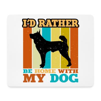 Karelian Bear Dog Lover Silhouette Vintage Sunset - Mouse Pad (horizontal) - white - Front