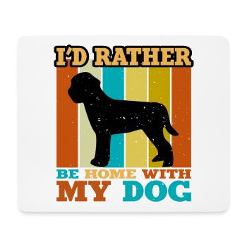 Lagotto Romagnolo Hund Liebe Silhouette Retro Sonnenuntergang - Mousepad (Querformat) - Weiß - Vorne