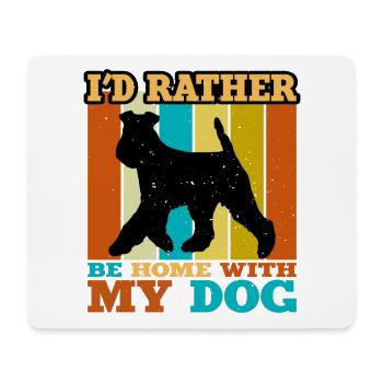 Welsh Terrier Dog Lover Silhouette Vintage Sunset - Mouse Pad (horizontal) - white - Front