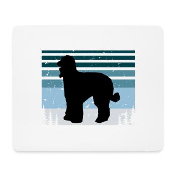 Afghan Hound Dog Lover Silhouette Vintage Sunset - Mouse Pad (horizontal) - white - Front