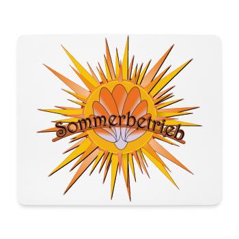 Sommerbetrieb - Mousepad (Querformat) - Weiß - Vorne