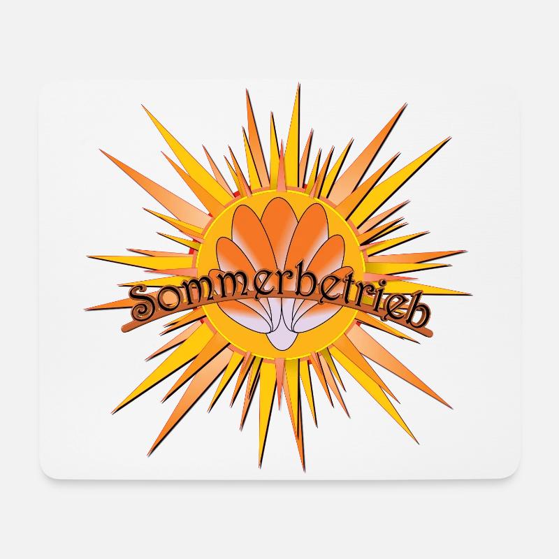 Sommerbetrieb - Mousepad (Querformat) - Weiß