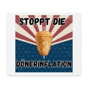 Döner Inflation Kebab Fast Food Meme lecker Essen - Mousepad (Querformat) - Weiß - Vorne