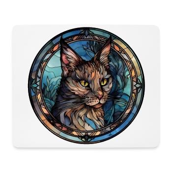 Donskoy Katzenrasse Aquarellglas - Mousepad (Querformat) - Weiß - Vorne