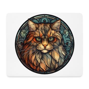 British Longhair Cat Breed Watercolor Glass - Mouse Pad (horizontal) - white - Front