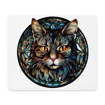 Minskin Katzenrasse Aquarellglas - Mousepad (Querformat) - Weiß - Vorne