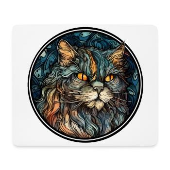 Verre aquarelle de race de chat persan - Tapis de souris (format paysage) - blanc - Devant
