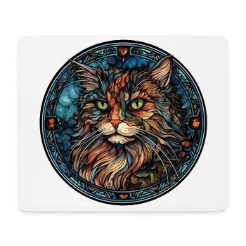 Ragamuffin Katzenrasse Aquarellglas - Mousepad (Querformat) - Weiß - Vorne