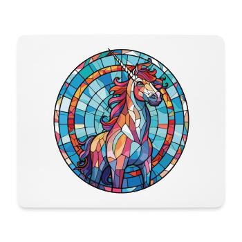 Unicorn Colorful Watercolor Animal Illustration - Mouse Pad (horizontal) - white - Front