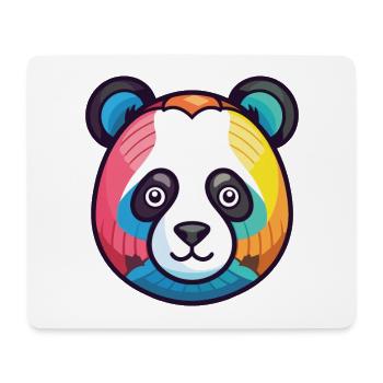 Panda Buntes Aquarell Tier Haustier Illustration - Mousepad (Querformat) - Weiß - Vorne