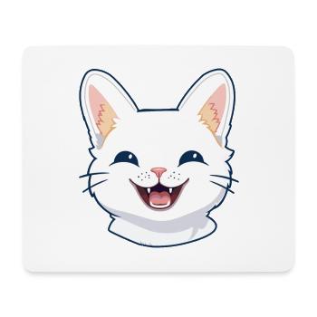 Niedliche Katze bunte Aquarell-Tierillustration - Mousepad (Querformat) - Weiß - Vorne