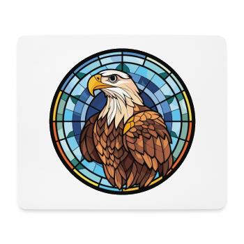 Adler Buntes Aquarell Tier Haustier Illustration - Mousepad (Querformat) - Weiß - Vorne
