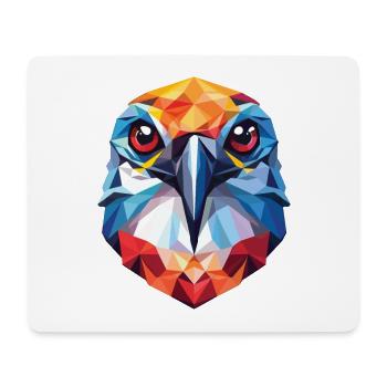 Oiseau coloré Aquarelle Animal Animal Illustration - Tapis de souris (format paysage) - blanc - Devant