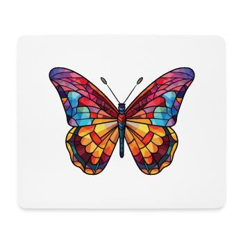 Schmetterling Bunte Aquarell-Tierillustration - Mousepad (Querformat) - Weiß - Vorne