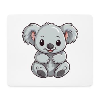 Koala Cartoon Kawaii Aquarelle Illustration - Tapis de souris (format paysage) - blanc - Devant
