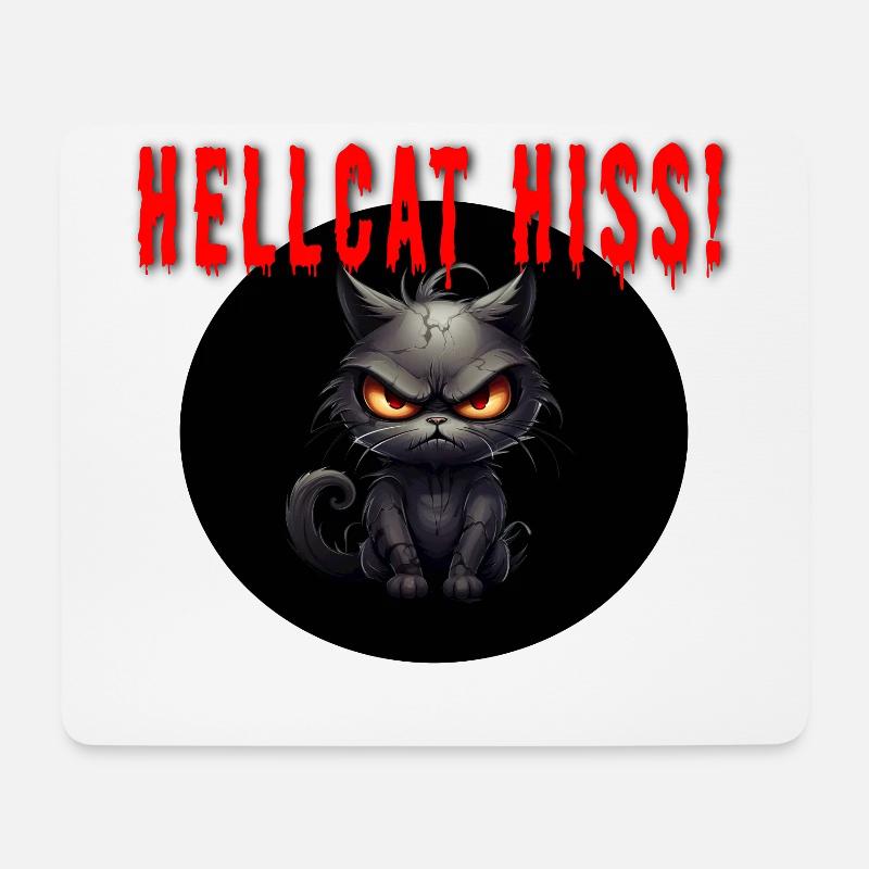 Hellcat Sifflement! - Tapis de souris (format paysage) - blanc