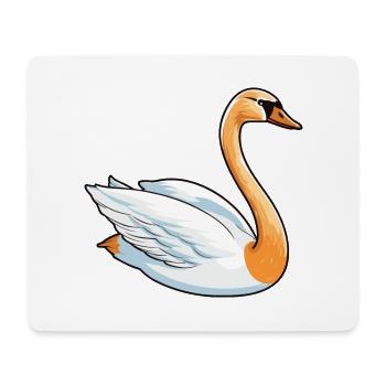 Schwan Cartoon Kawaii Aquarell Illustration - Mousepad (Querformat) - Weiß - Vorne