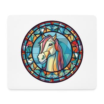 Poney aquarelle colorée Animal animal de compagnie Illustration - Tapis de souris (format paysage) - blanc - Devant