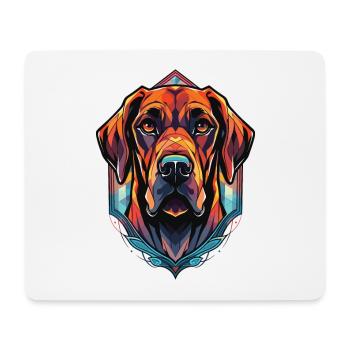 Rhodesian Ridgeback Dog Colorful Watercolor Pet - Mouse Pad (horizontal) - white - Front